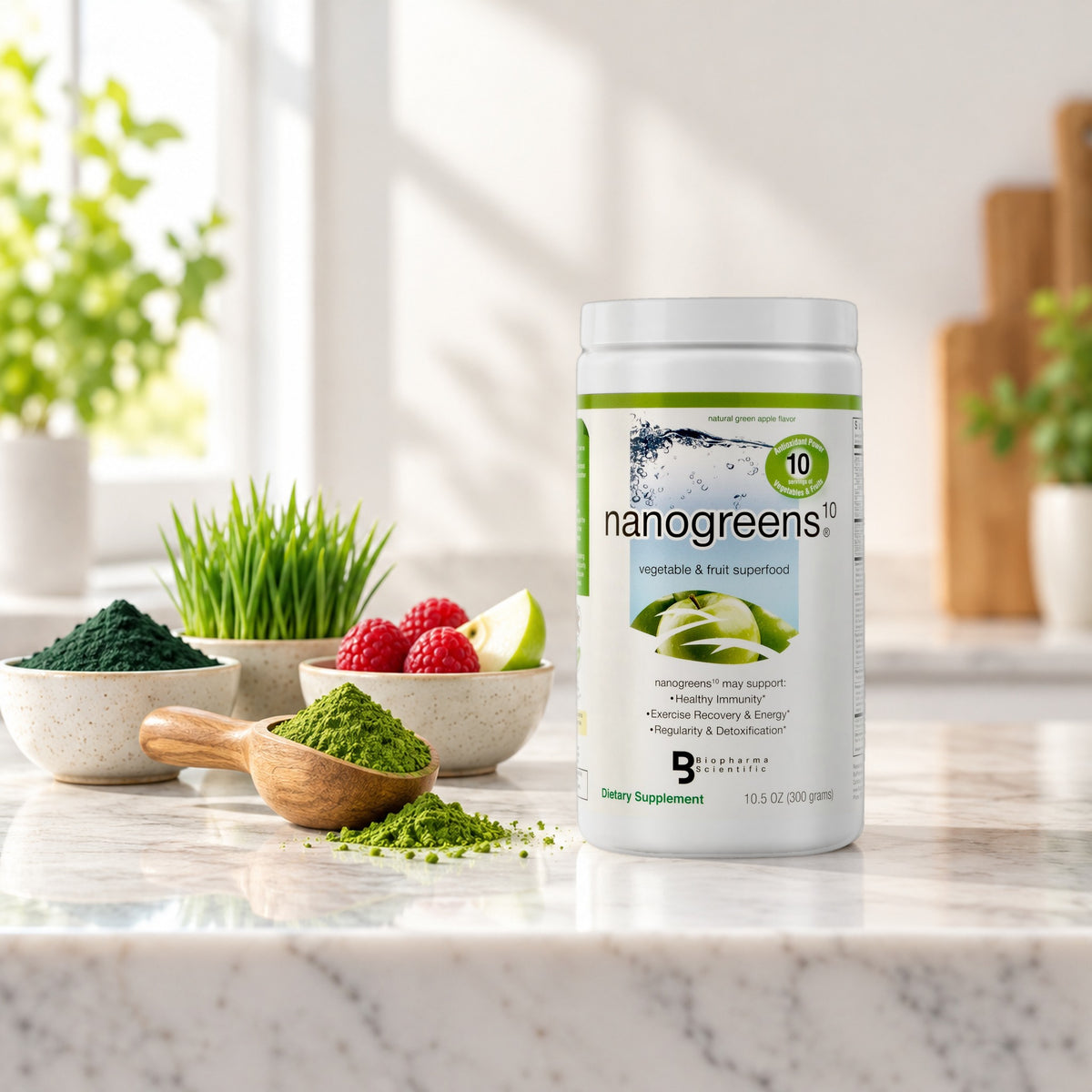 nanogreens: green apple