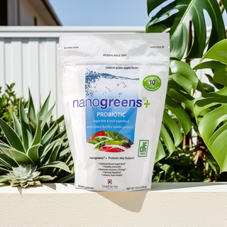 nanogreens+ probiotic: green apple biopharmasci