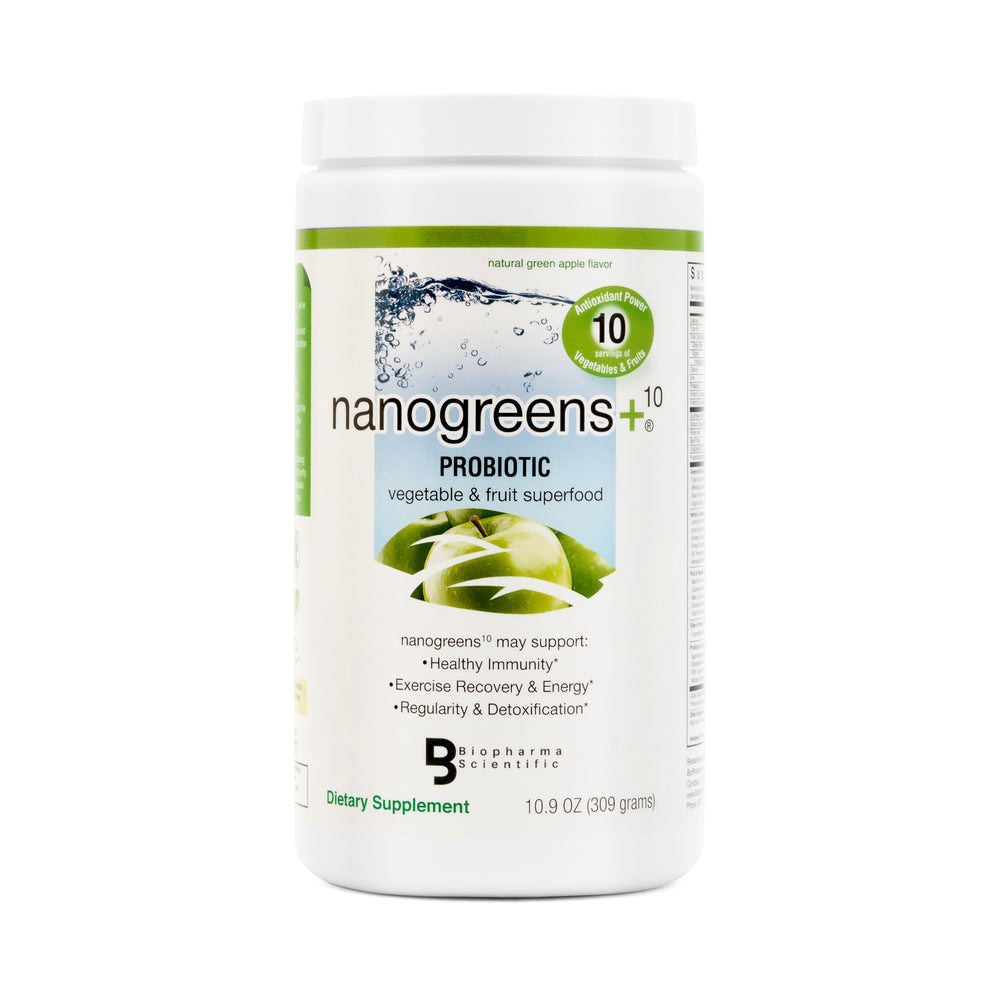 nanogreens+ probiotic: green apple