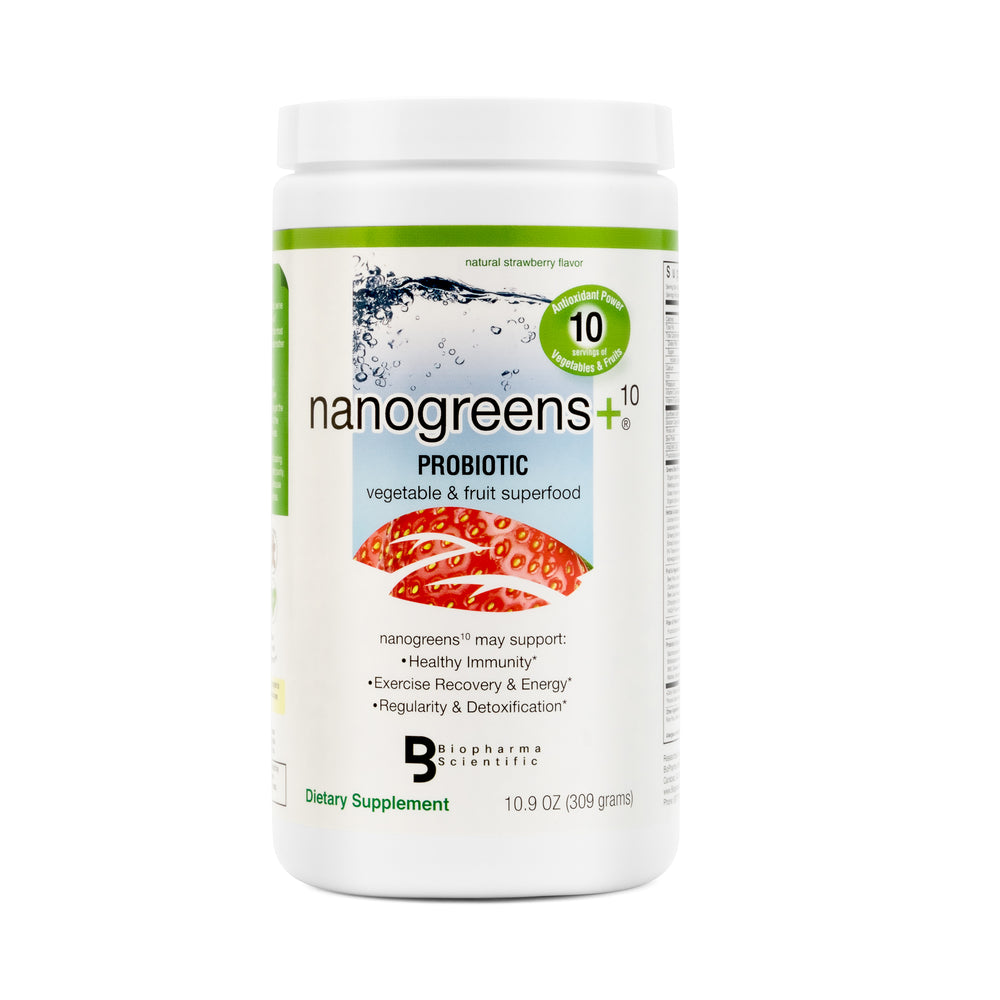 nanogreens+ probiotic: strawberry