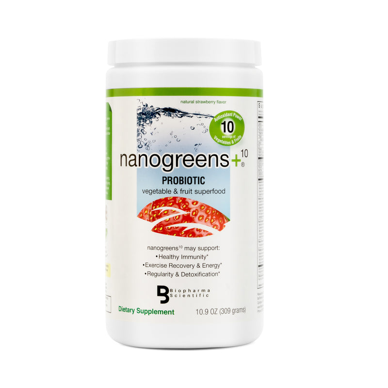 nanogreens+ probiotic: strawberry