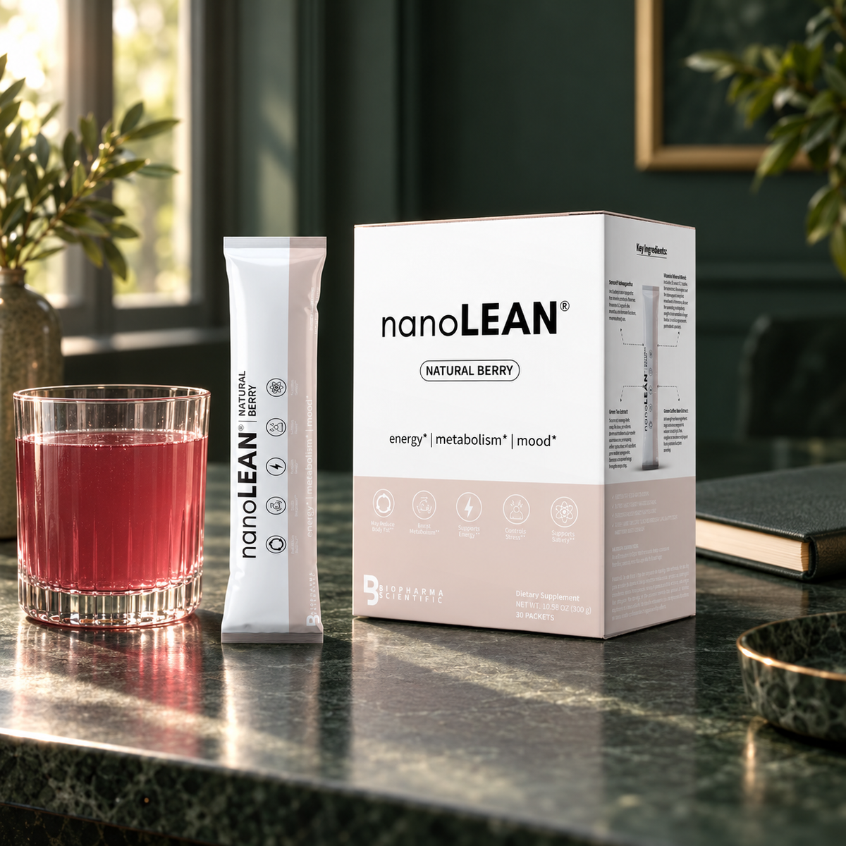 NanoLean berry afternoon drink ritual